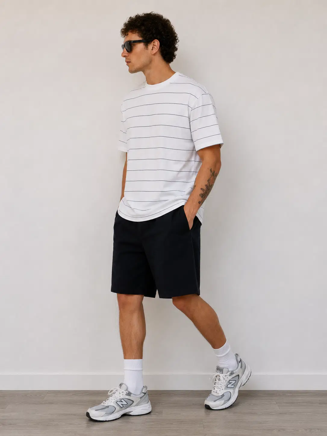 Oversize Boxy Fit Erkek T-Shirt – Kalın Pamuklu, Green Future Baskılı, Sokak Stili Premium Tişört - Beyaz